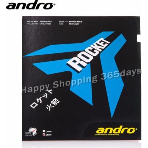 Andro ROCKET Pimples In Table Tennis Rubber Pips-In Ping Pong Sponge Tenis De Mesa