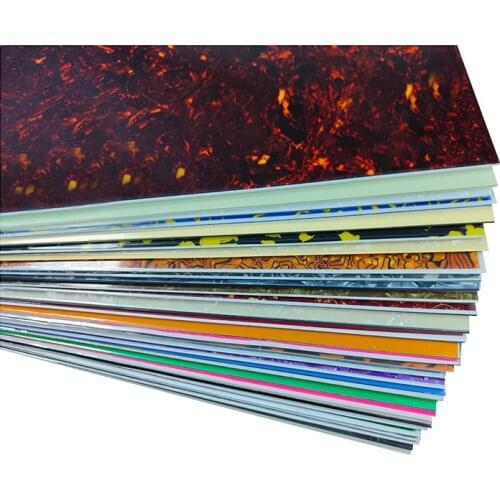 Pleroo Custom Guitar pickgaurd - 24cm*50cm DIY Electric Guitar Pick guard Blank material sheet Guitar Parts, all colors