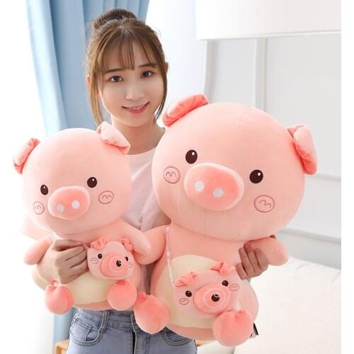 3 Styles Lovely Fat Pig Plush Toys Stuffed Animals Cute Piggy Dolls Baby Appease Pillow Girls Kids Birthday Christmas Gifts