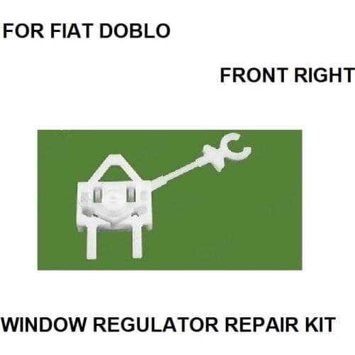 For Fiat Doblo window regulator repair kit clips / front right new 2001-2016