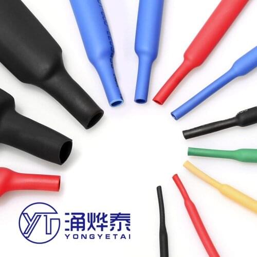 YYT 140pcs/328pcs/127pcs/530pcs Set Polyolefin Shrinking Assorted Heat Shrink Tube Wire Cable Insulated Sleeving Tubing Set 2:1