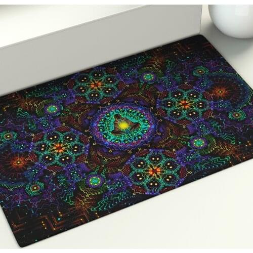 Area Rugs Large Seven Star Wheel Meditation Mat Indian Buddha Statue Home Living Room Bedroom Decor Carpet Psychedelic Doormat