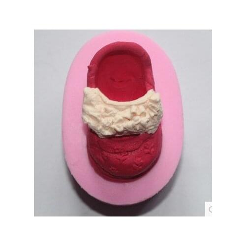 Bitiful baby shoes Craft Art Silicone Soap mold Craft Molds DIY Handmade soap molds FM 349