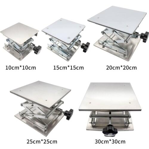 Laboratory stainless steel manual lifting platform 100 150 200 250 300mm