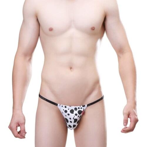 Mens Breathable Cotton Panties Sexy Bikini Briefs Low Waist Male Swimming Bottom Thongs Mens Sexy Beach Sunbath Underwear