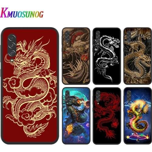 Mystic Dragon For Samsung A10 10E 10S 20 20S 20E 30 30S 40 40S 50 50S 60 70 70S 80 90 A2 Core Black Soft phone Case