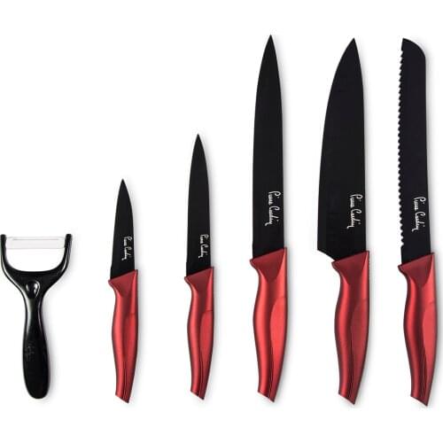 Pluto Knife Set 6'Lı Red
