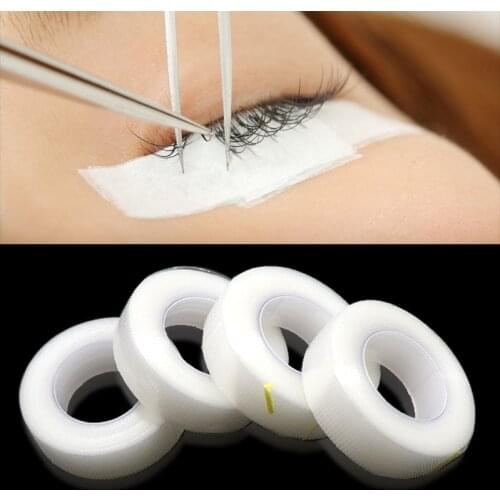 Eyelash Extension White Tape Under Eye Pads Paper Wholesale breathable easy to tear PE Material For False Eyelash Patch Make Up