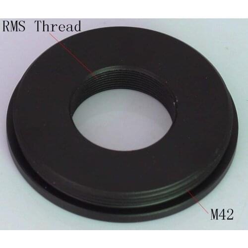 New RMS Thread to M42 (42mm x 1) Adapter fr microscope objective flat to camera