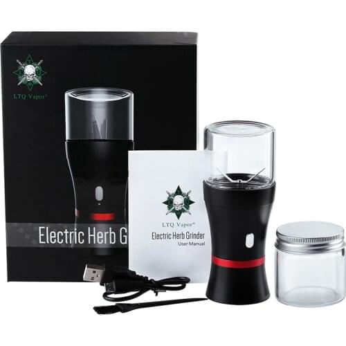 Portable Electric Tobacco Herb Grinder Roller with 1100mAh USB Battery Child-Lock Short-Circuit Protection for Dry Weed Kit