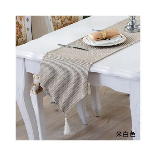 Simple Modern fashion Flower table cloth Party Wedding Decoration cloth bamboo carvas cloth Table Runner Cloth Cover
