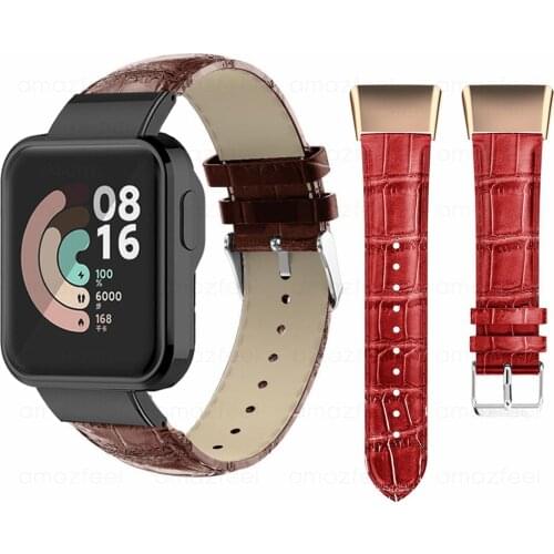 Strap For Xiaomi Mi Watch Lite Bracelet Leather Watchband Accessories for Xiaomi Watch Lite Smart Watch Band Belt leather
