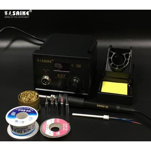 SAIKE 937 Soldering station Digital display Adjustable temperature Electric soldering iron 220V 45W