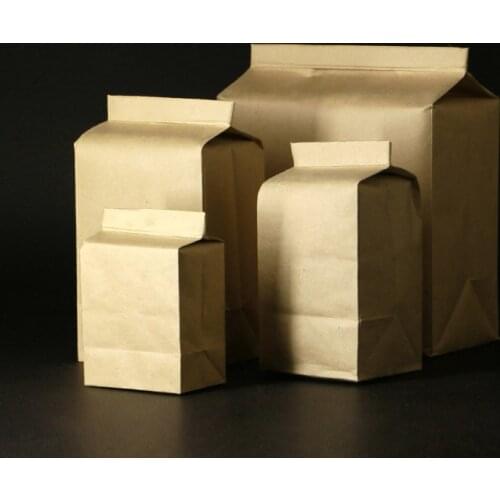 Green Tea Self-sealing Sealed Kraft Paper Bag Tea Resealable Aluminum Foil Bag Tea Inner Packaging Bag Smell Proof Bags