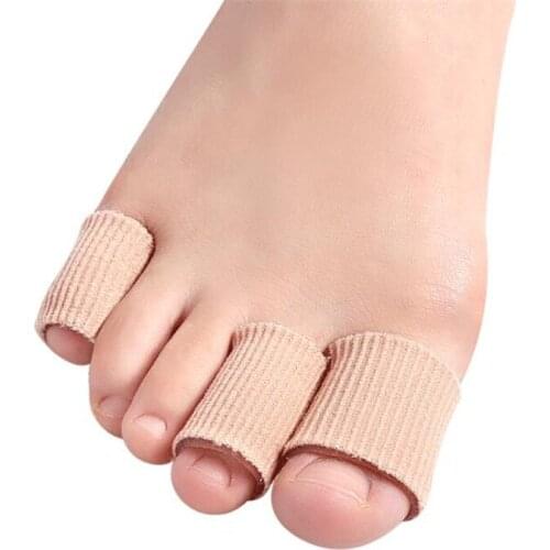 Fabric Finger Toe Protector Separator Tubes Foot Hand Pain Relief Soft Massager Bandage Foot Care Tools Callus Protection Tools