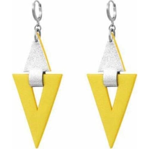 Triangle Earring Leathercraft Wooden Cutting Die for Handmade DIY Pendant Decor Punch Tool for Leather Fabric Paper Customized