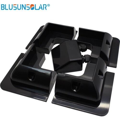 High quality 10 set lot Black Color ABS Solar Bracket Panel Mounting System for Caravan Motor Home RV