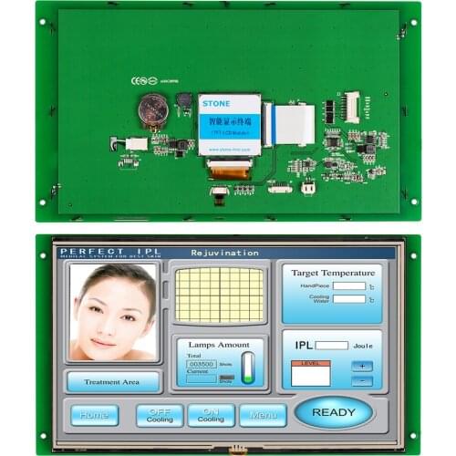 10.1 Inch Resistive HMI TFT LCD Touch Screen with High Brightness for Industrial Use