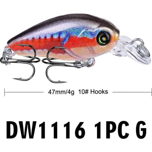 4G 47MM Bass Fishing Lures Crank Bait Crankbait Tackle Swim bait wobblers fishing japan Hard Crazy Fish Lure