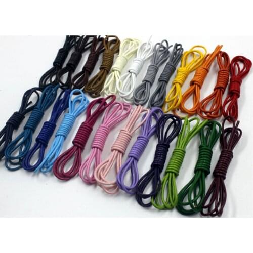 5 Meters 20 Colors Leather Bracelet Findings 1.5/2/3MM Round Jewelry Cord String Rope DIY Necklace Bracelet Making