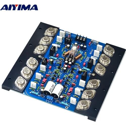 AIYIMA 2Pcs T600 HiFi Power Tube Amplifier 300Wx2 MJ15024 MJ15025 Sound Speaker Amplifier Board Class AB Audio Amp Home Theater