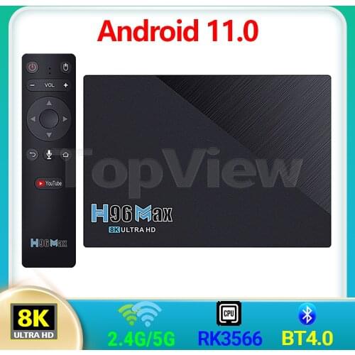Android 11 RK3566 H96 MAX 3566 Media Player 2.G/5G Dual Wifi LAN 1000M BT4.0 4K HD Keyboard Set Top Box TV Box 8GB/4GB 2021 New