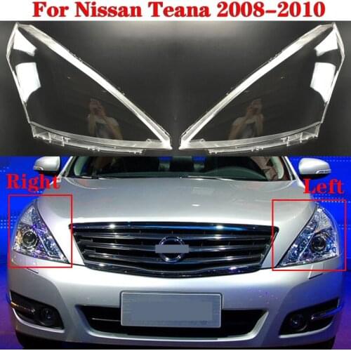 Car Front Headlight Cover Auto Headlamp Lampshade Lampcover For Nissan Teana 2008-2010 Head Lamp light glass Lens Shell Caps
