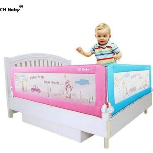 CH Baby 64cm height baby bed rail steel frame child bed safety barrier for general bed 180cm/150cm/200cm for available