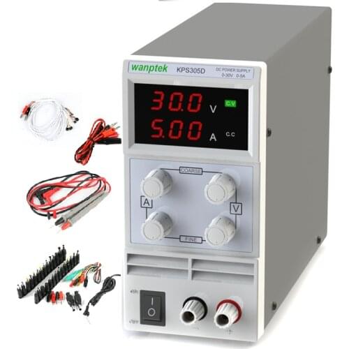 305D Digital Adjustable DC Power Supply 30V5V 110-220V Laboratory Power Supply For Phone And Laptop Repair Tool+DC JACK SET