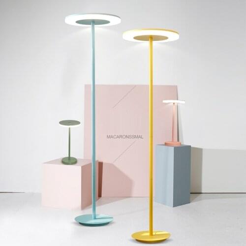 Denmark Nordic Creative Floor Lamp Bedroom Living Room Table Lamp Modern Macarons Colorful Girl Pink Blue Vertical Table Light
