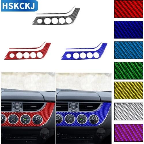 For BMW Z4 E89 2009-2016 Multiple Color Carbon Fiber Sticker Central Control Air Conditioning Knob Panel Interior Car Accessory