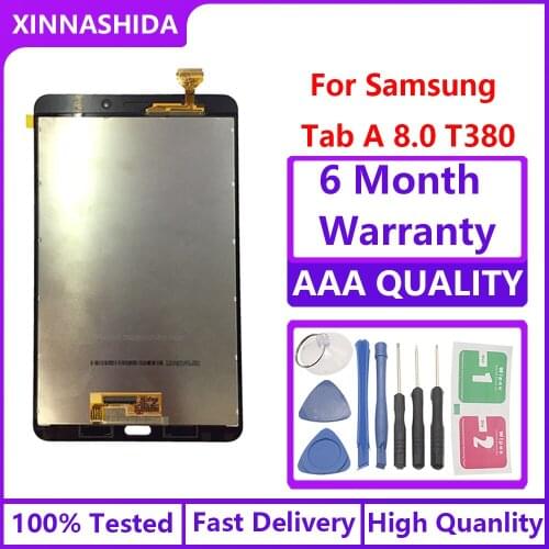 For Samsung Galaxy SM-T380 SM-T385 T380 T385 LCD Display Tablet Touch Screen Digitizer Sensors Assembly Panel Replacement Parts