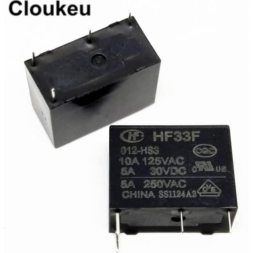 HF33F-012-HS3 12V 5A Relay DIP4 JZC-33F-012-HS3