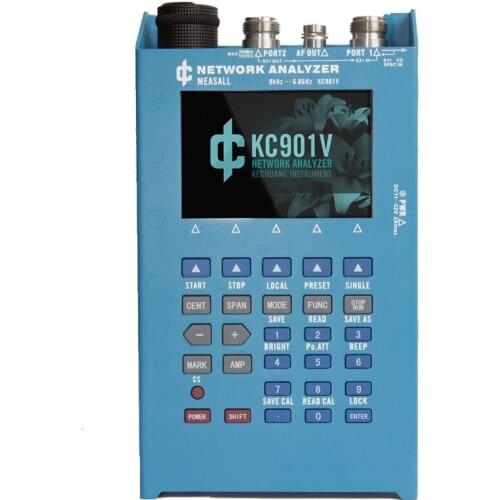 KC901V 6.8GHz Handheld Vector Network Analyzer RF multimeter Antenna feeder tester standing wave table spectrum field strength