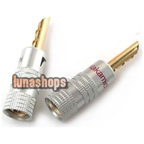 LN001389 Nakamichi Audio Banana Speaker Plug Adapter 24K New