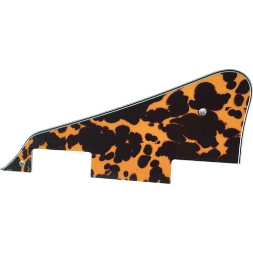 Pleroo Guitar Parts - For Les Paul Guitar Pickguard Scratch Plate, Clear , Cream Yellow , White