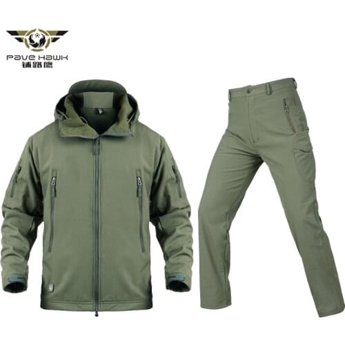 New Men Tactical Military Uniform Jacket and Pants Waterproof Army Combat Uniform Tactical Pants Mens Camouflage Hunt Clothes