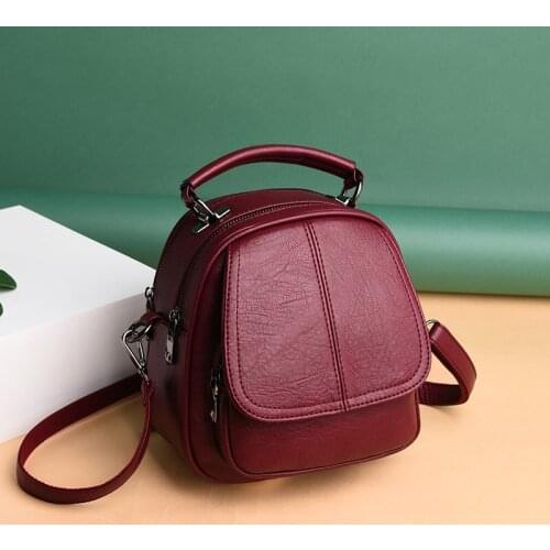 2021 new Fashion Ladies Leather Backpack Luxury Women Travel Backpack Backpacks for Girls School Anti Theft Shoulder Bags