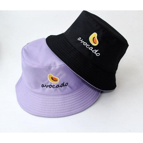 Bucket Hats Women Letter Embroidered Double-sided Fisherman Hat Korean Style Solid Climbing Outdoor Sunscreen Bucket Hat