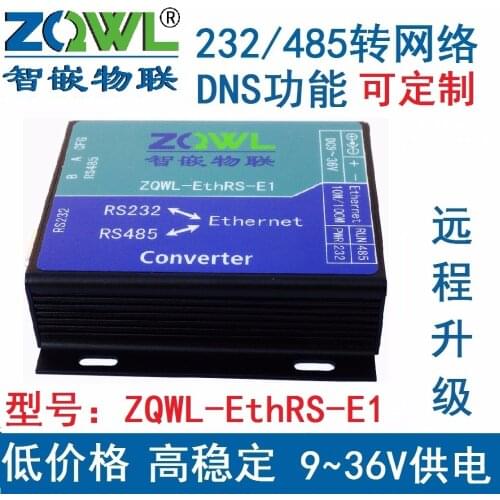 Serial server /RS232 RS485 transfer network / network to serial port /Modbus TCP to RTU ZQWL-EthRS-E1