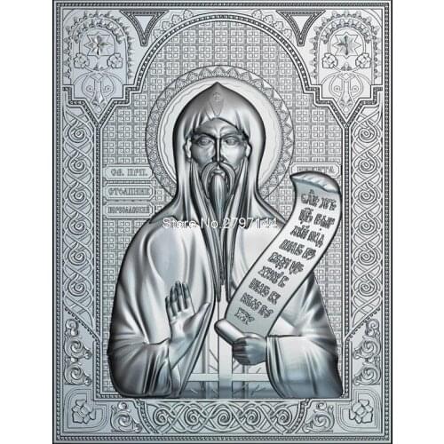 Venerable Nikita Stylites Pereslavsky 3D model relief figure STL format Religion 3d model relief for cnc in STL file format