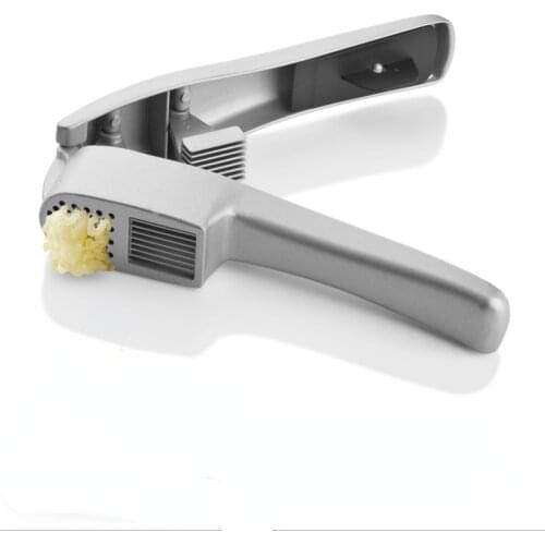 Kitchen Aluminium Garlic Press set with Silicone Tube Roller, Multifunction Cooking Tools by