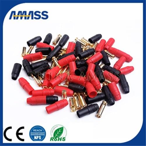 AMASS AS150 Connector 7 mm Golden Plated Anti-spark plug,high current 200A connectors for drone