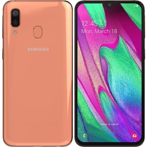 Samsung Galaxy A40 A405F Factory Unlocked Cell Phone 5.9 Inches 4GB RAM 64GB ROM Dual SIM Mobile phone 16 MP Android Smartphone