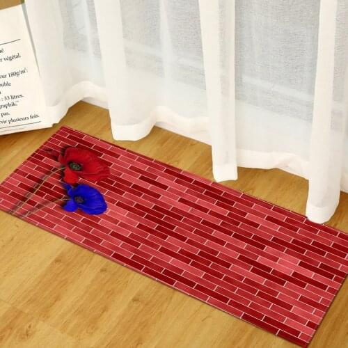 Modern Kitchen Mat Printed Hallway Entrance Doormat Bedroom Living Room Decoration Floor Carpet Balcony Bathroom Anti-Slip Rugs