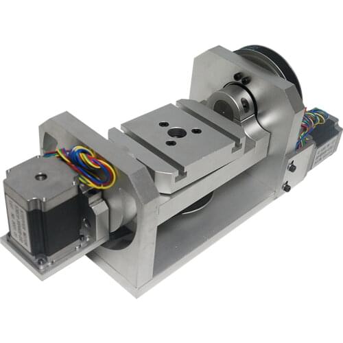 4th aixs 5th axis A 100mm 3 Jaw Chuck Rotation Axis for CNC Router