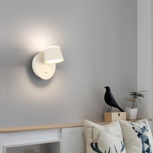 6W LED SMD 2835 Reading Light Fixture Wall Sconce Bedside Lamp ON/OFF Switch Bedroom