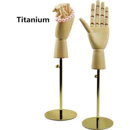 High-grade wooden hand model female hand show hand model props wallet jewelry watch hand model display stand Bracelet Rings rack