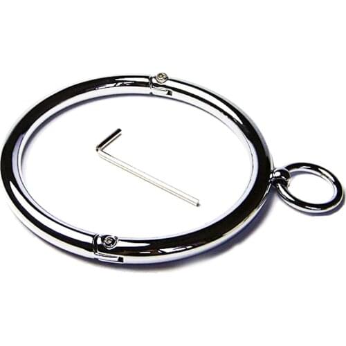 Adult Game Dia 12/14cm Collar Metal Collar Bdsm Bondage Restraints Slave Role Playing Necklace Gay Fetish Sex Toys for Couple