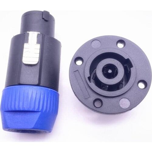 1pcs Best Speaker Audio 8Pin Powercon Plug Speakon Cable Connectors 8Pole Plug Male Audio Speaker Connector socket wholesale